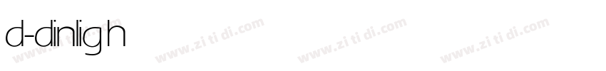 d-din light字体转换